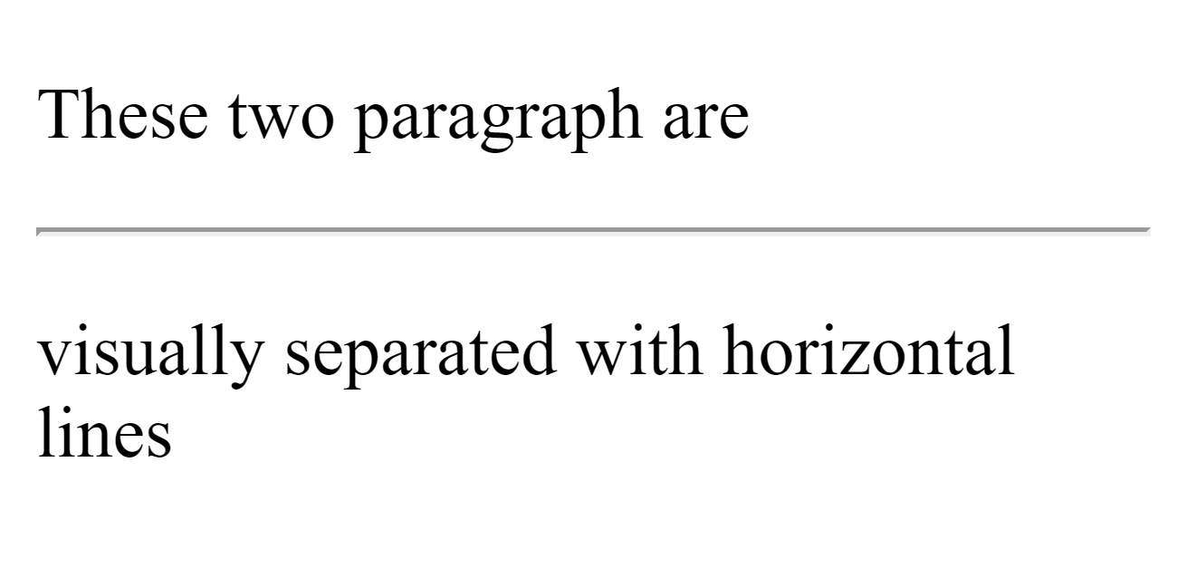 HTML5 paragraph element