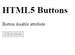 HTML5 Buttons