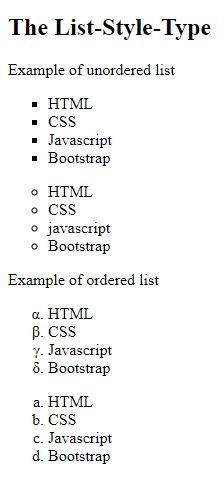 CSS3 Lists