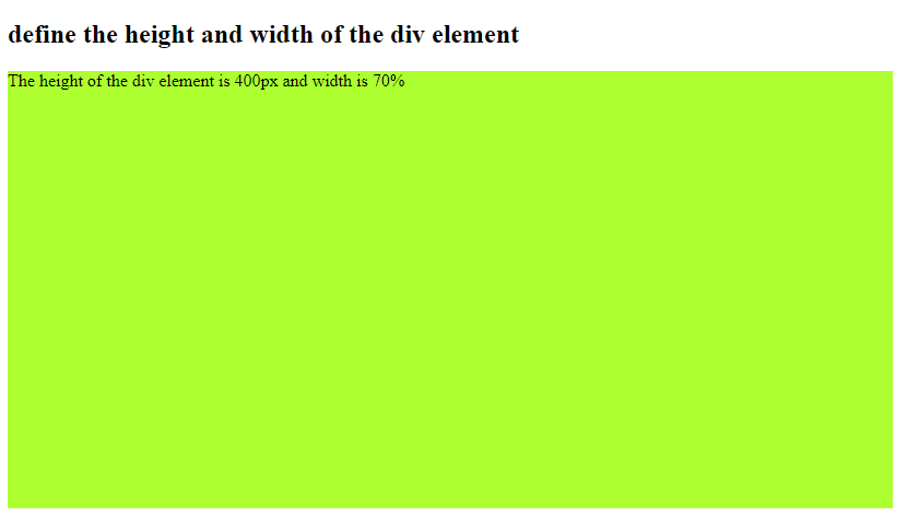 CSS3 Height and Width